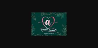 Monogram Love Beauty Font Poster 1