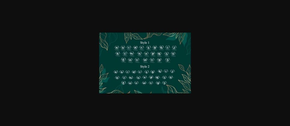 Monogram Love Beauty Font Poster 7