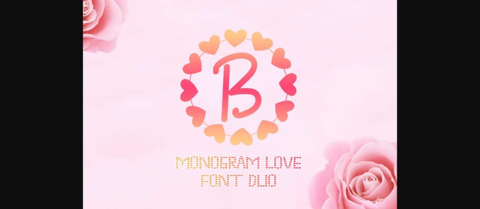 Monogram Love Font Poster 3