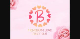 Monogram Love Font Poster 1