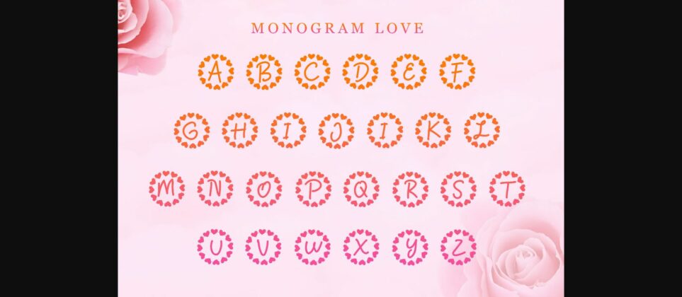 Monogram Love Font Poster 7