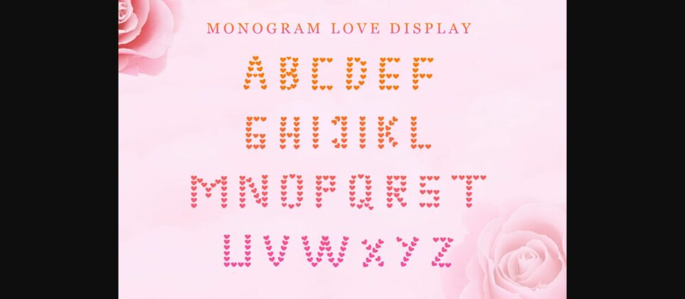Monogram Love Font Poster 8