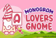 Monogram Lovers Gnome Font Poster 1