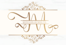 Monogram Molita Font Poster 1