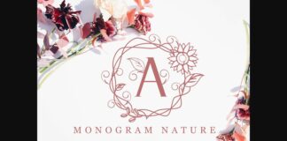 Monogram Nature Font Poster 1