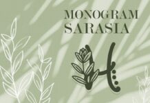 Monogram Sarasia Font Poster 1