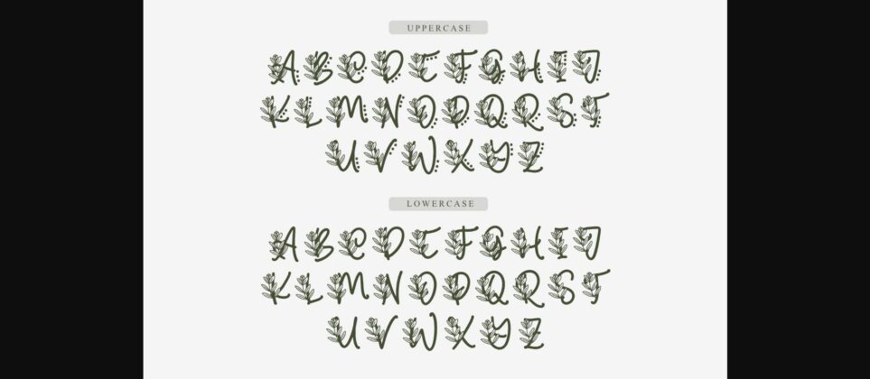 Monogram Sarasia Font Poster 2