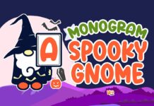 Monogram Spooky Gnome Font Poster 1