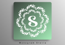 Monogram Stevia Font Poster 1