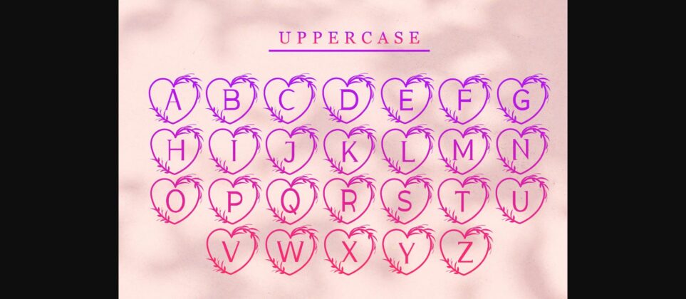 Monogram Sweet Love Font Poster 6