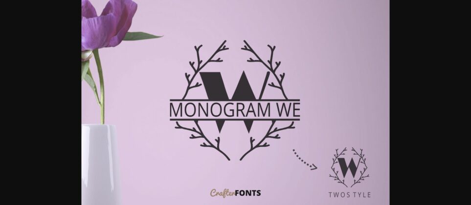 Monogram We Font Poster 3