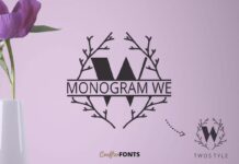 Monogram We Font Poster 1