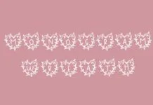 Wedding Monogram Dingbats Font Wedding Monogram Dingbats Font Poster 1
