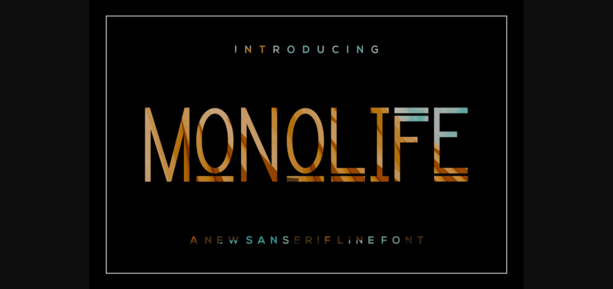 Monolife Font Poster 3