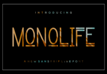 Monolife Font Poster 1