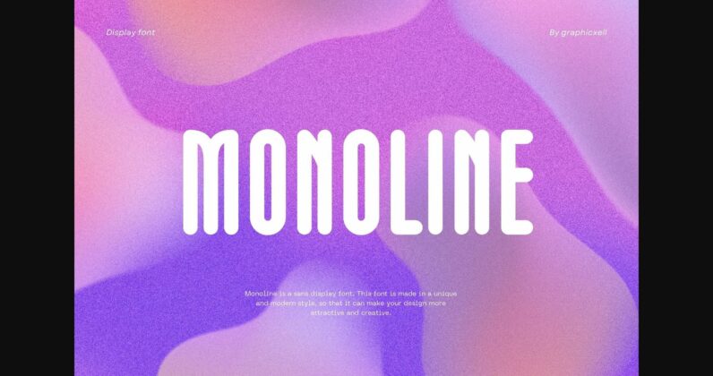 Monoline Font Poster 3