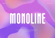 Monoline Font Poster 1