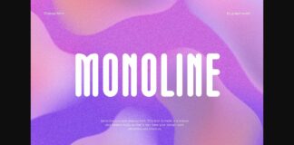 Monoline Font Poster 1