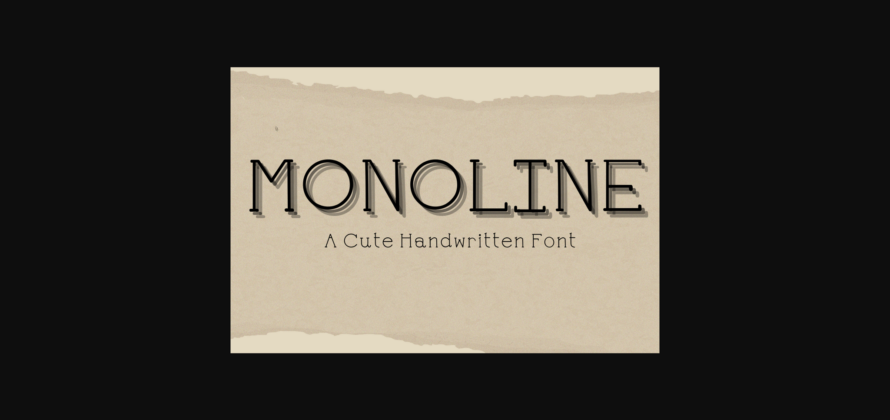 Monoline Font Poster 3
