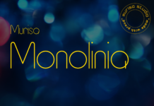 Monolinia Font Monolinia Font Poster 1