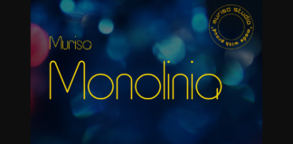 Monolinia Font Poster 1