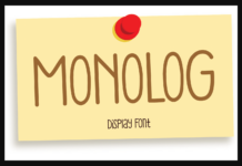 Monolog Font Monolog Font Poster 1