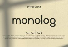 Monolog Font Poster 1