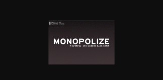 Monopolize Font Poster 1