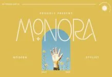 Monora Font Monora Font Poster 1