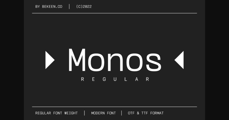 Monos Font Poster 1