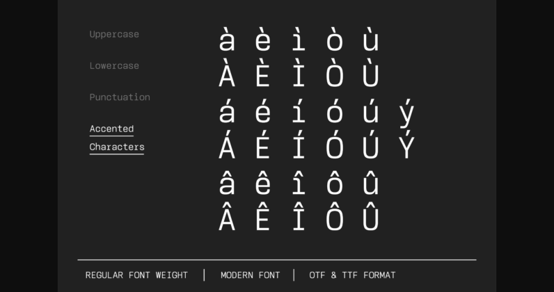 Monos Font Poster 7