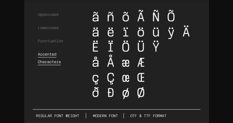 Monos Font Poster 8