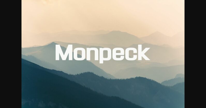 Monpeck Font Poster 3
