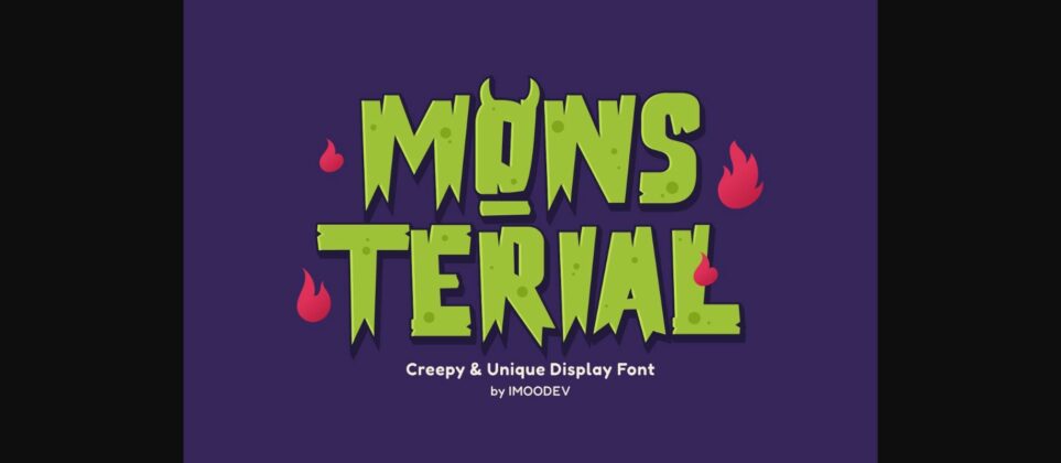 Mons Terial Font Poster 1