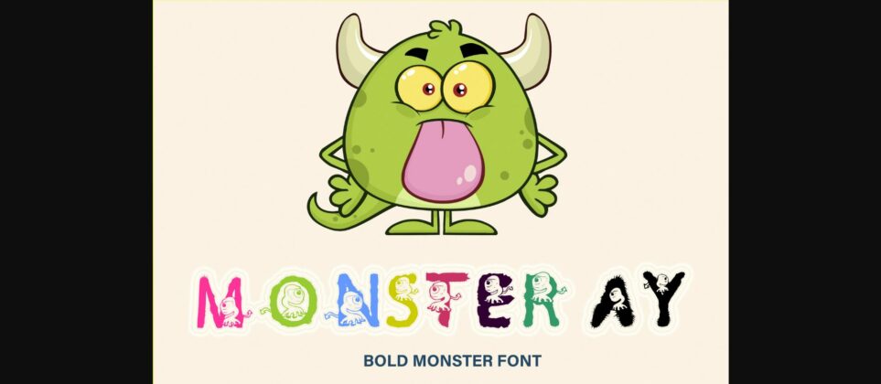 Monster Ay Font Poster 3