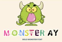 Monster Ay Font Poster 1