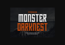 Monster Darknest Font Poster 1