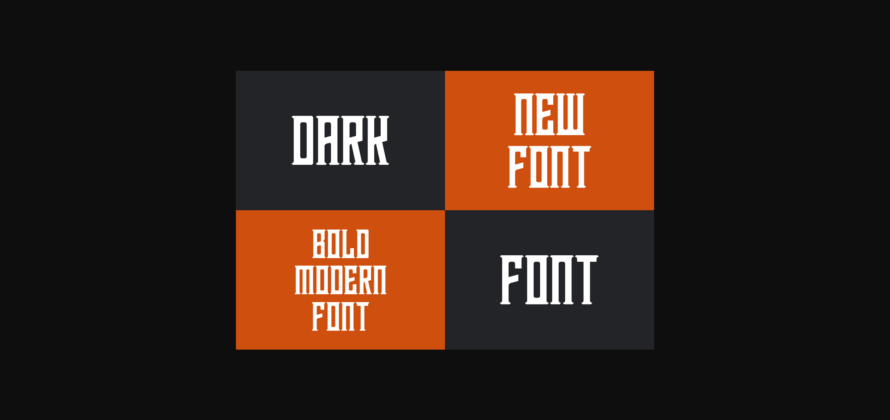 Monster Darknest Font Poster 4