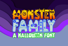 Monster Family Font Poster 1