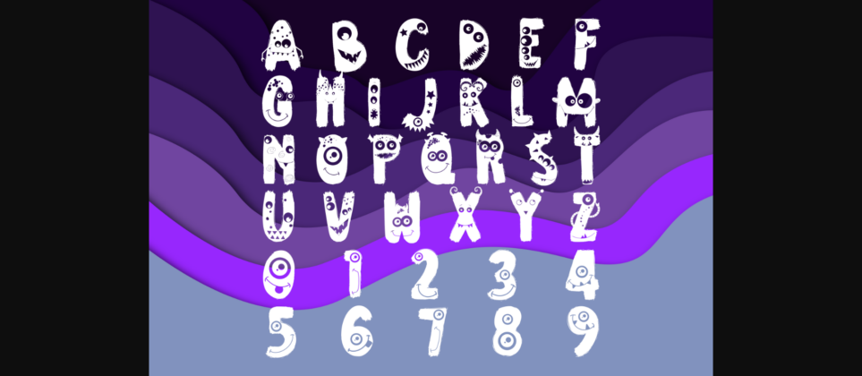 Monster Family Font Poster 4