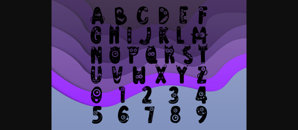 Monster Family Font Poster 5