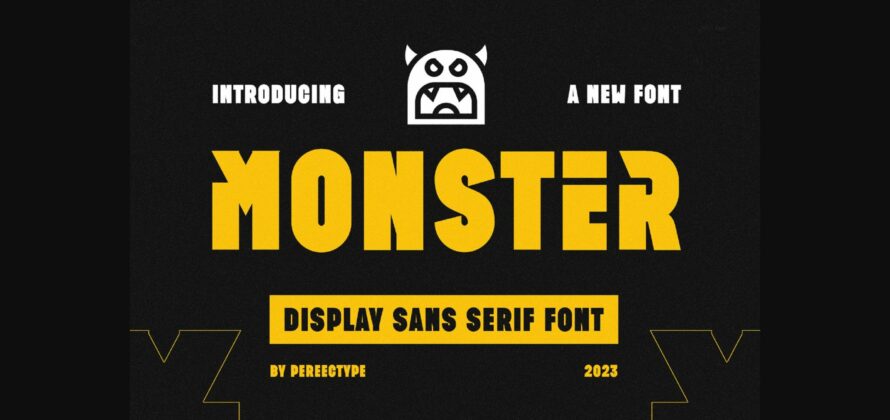 Monster Font Poster 3