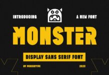 Monster Font Poster 1