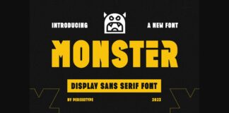 Monster Font Poster 1