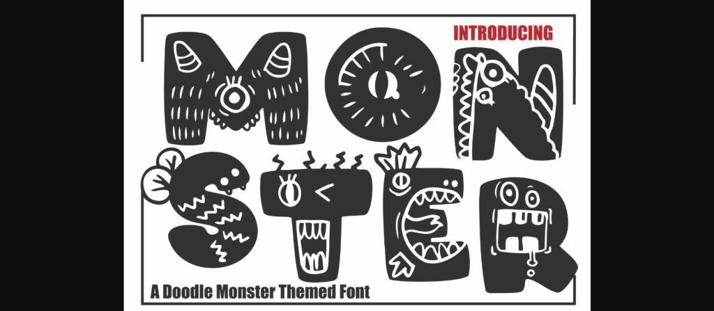 Monster Font Poster 1