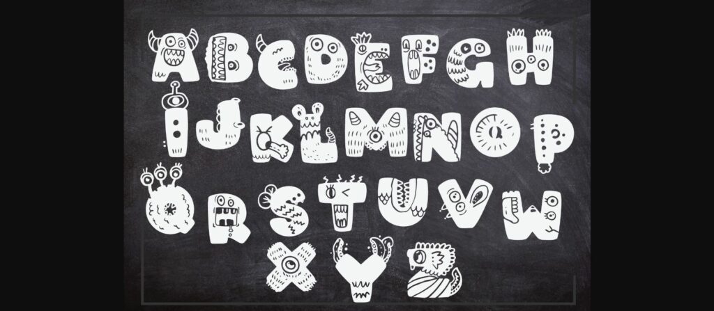 Monster Font Poster 4