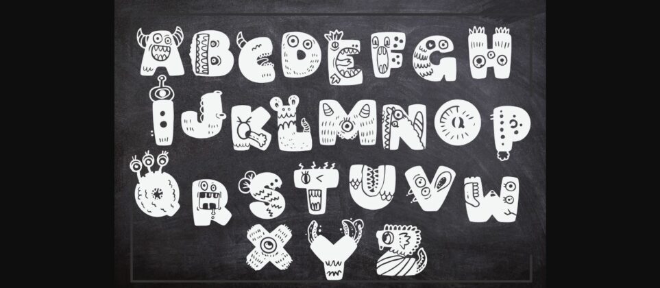 Monster Font Poster 4