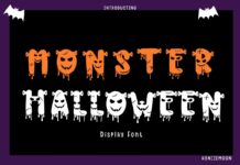 Monster Halloween Font Poster 1