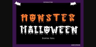 Monster Halloween Font Poster 1