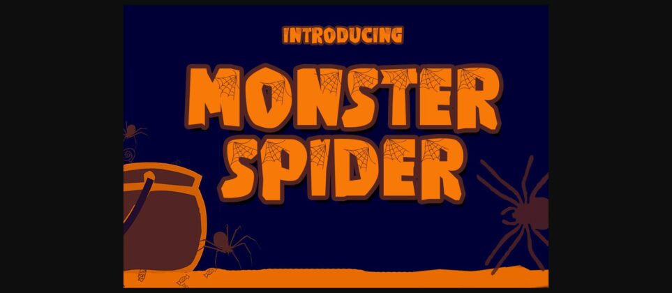 Monster Spider Font Poster 3